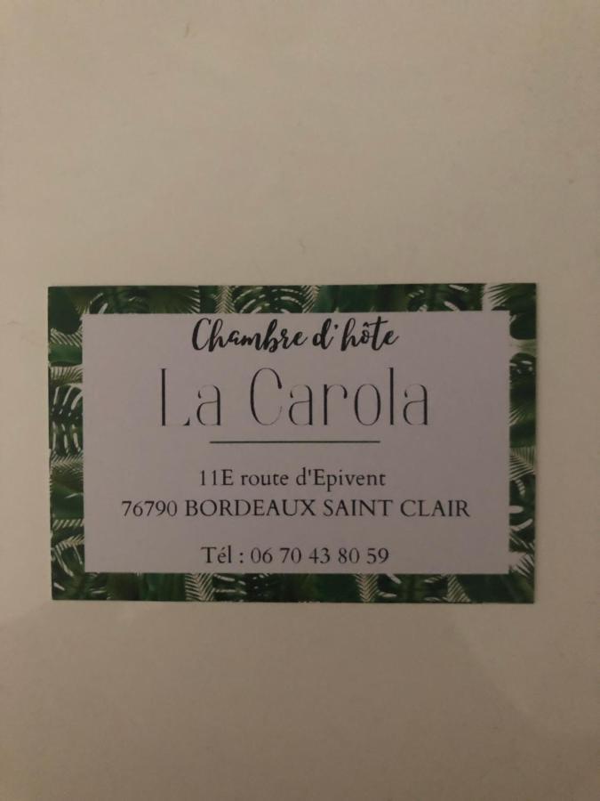 Bed and Breakfast La Carola Bordeaux-Saint-Clair Exterior foto